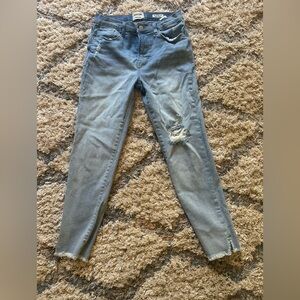 Light Blue Distressed Women's Jeans